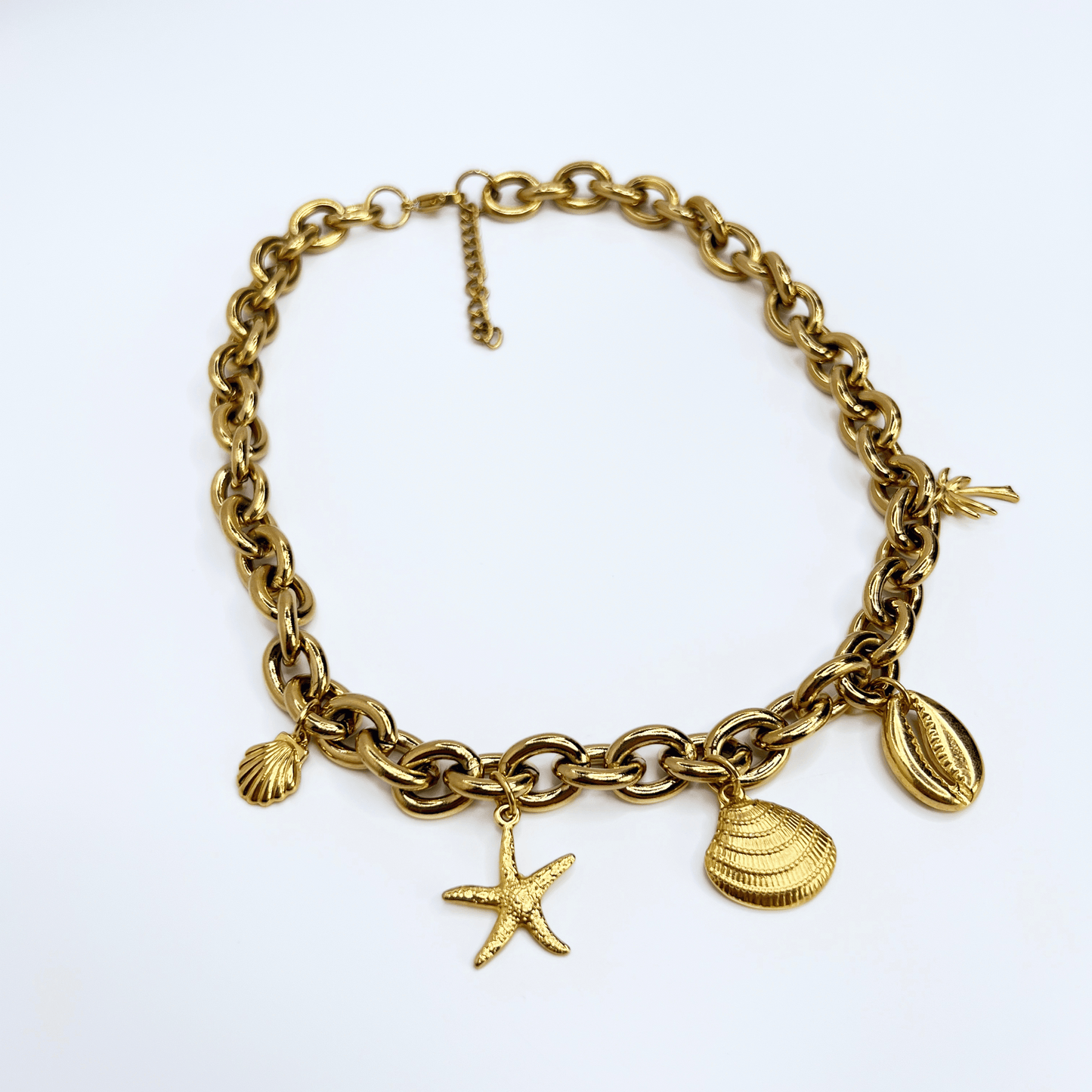 Souljewls – “Golden Tide” Chunky Charm Necklace