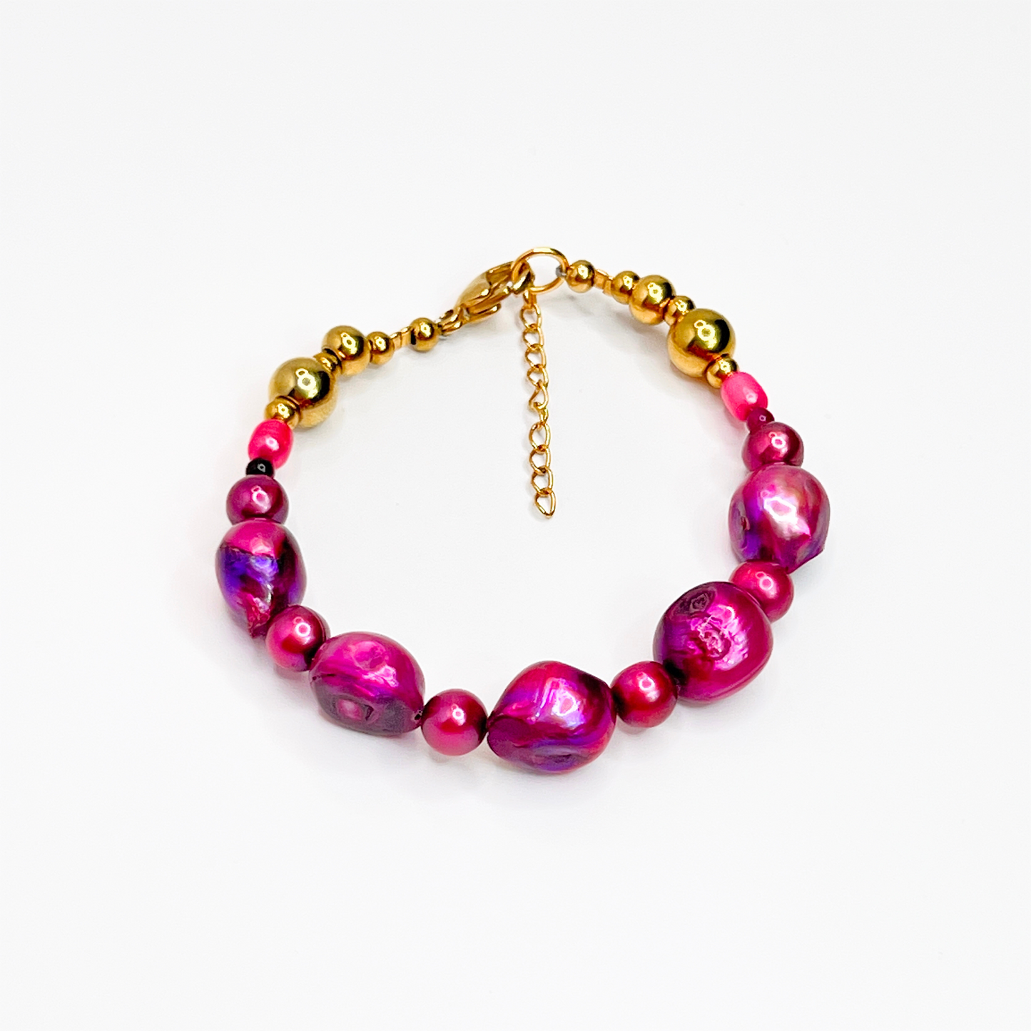 Souljewls Radiant Rose Bracelet – Magenta Pearl
