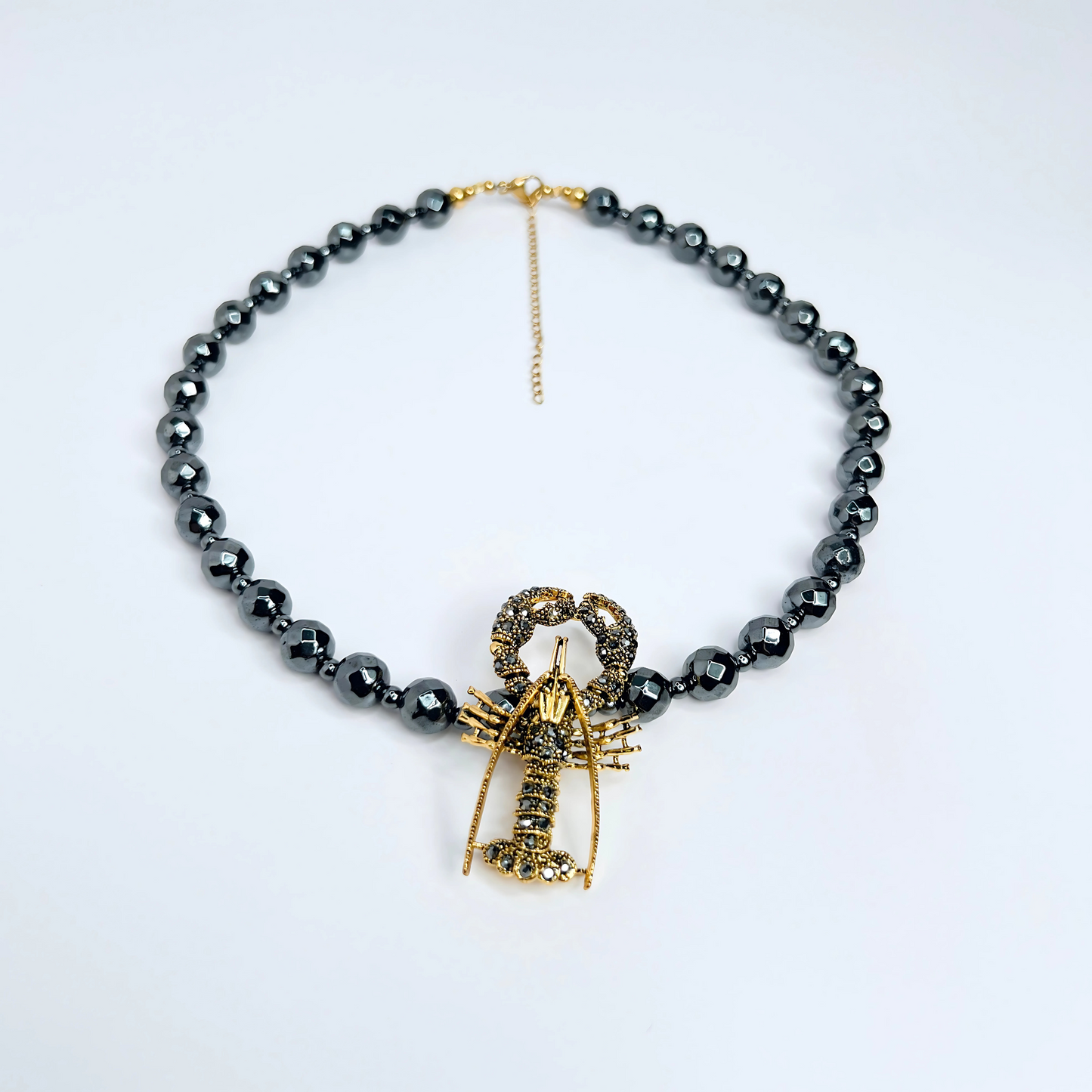 Souljewls – Lobster Claw of Power | Hematite Necklace