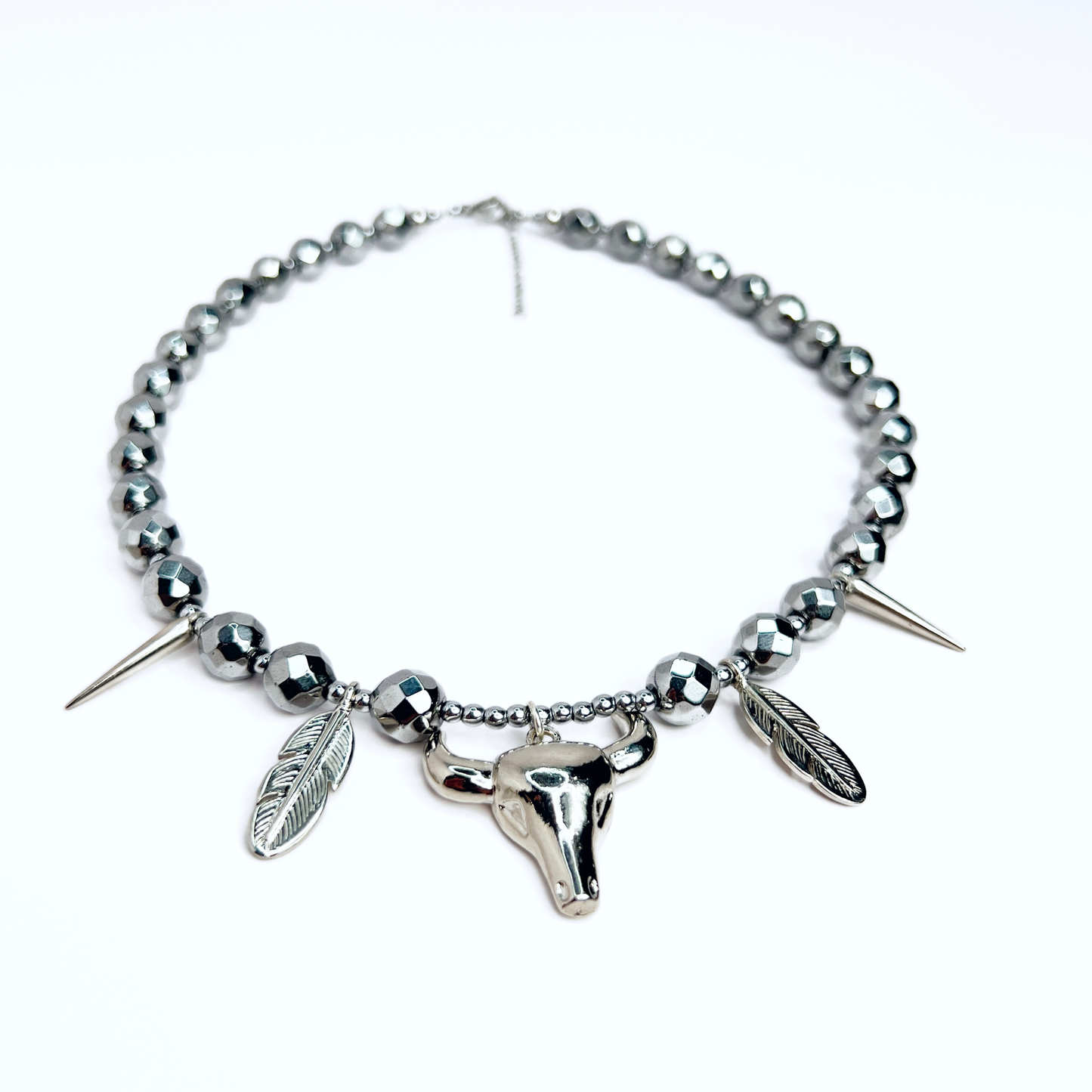 Souljewls – Silver Spirit Warrior | Hematite Power Necklace