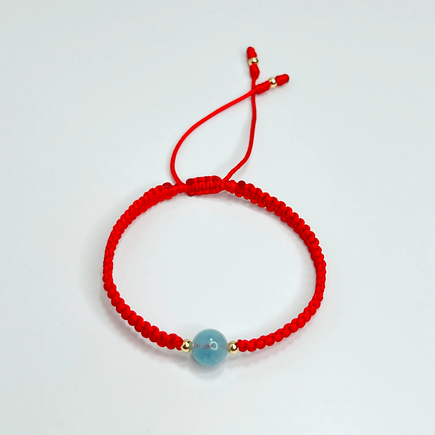 Souljewls Aquamarine Red String Bracelet – Calm & Clarity