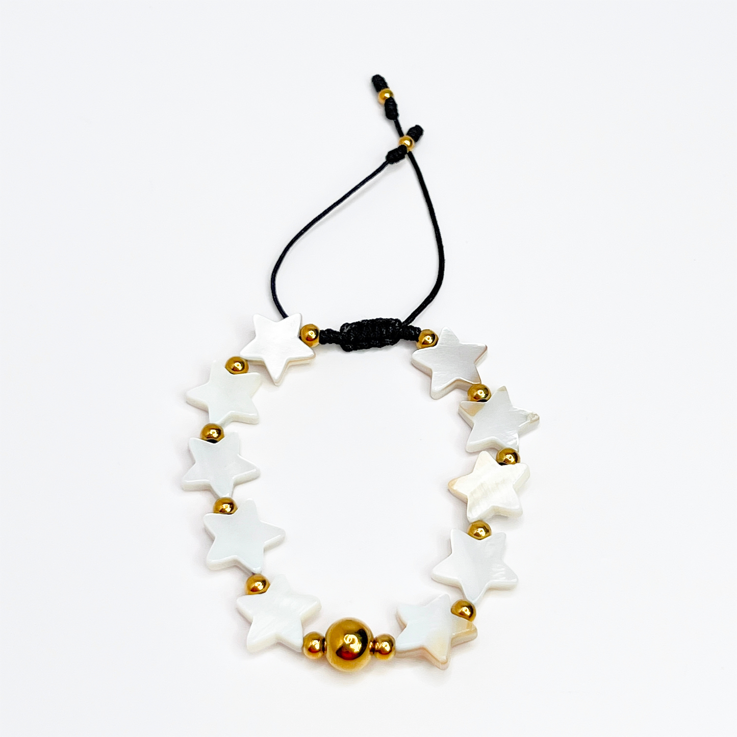 Souljewls Starlight Pearl Bracelet – Adjustable Nectar Shell Pearl Stars