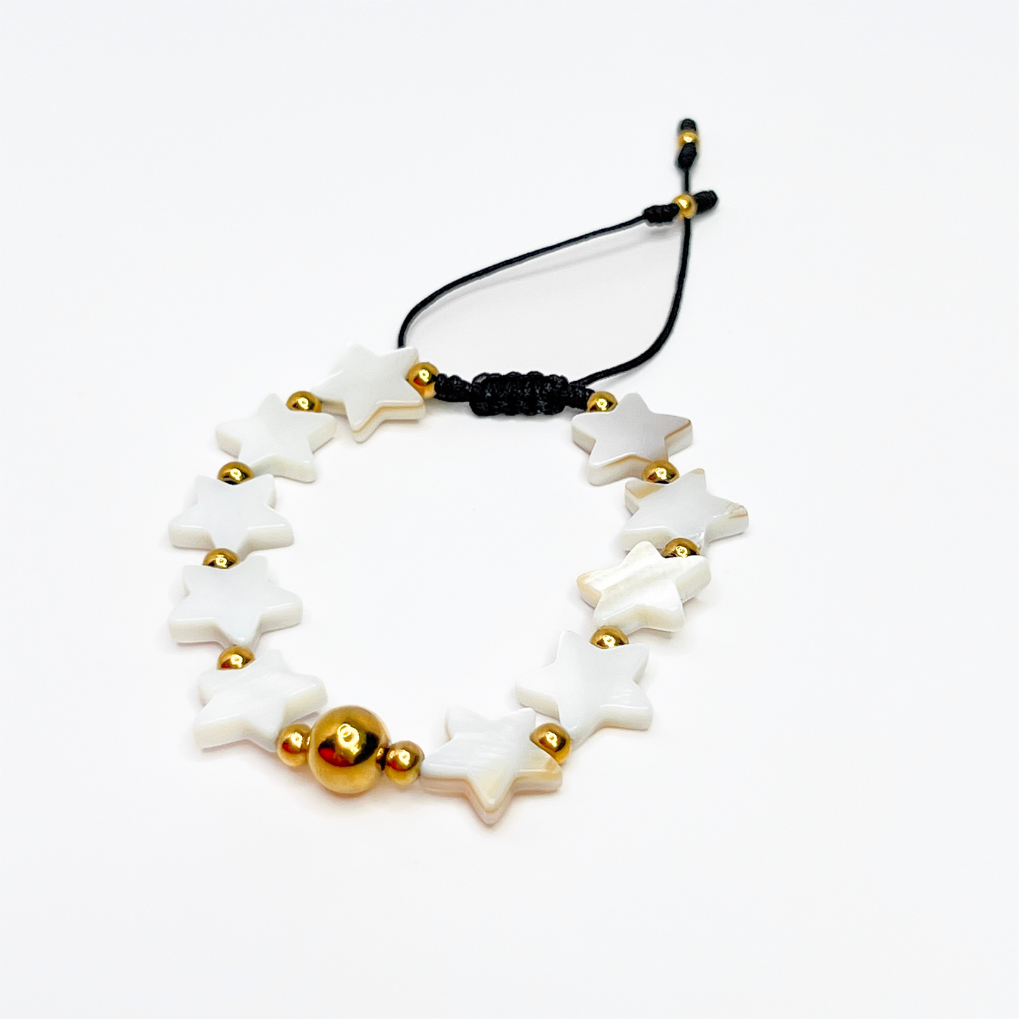 Souljewls Starlight Pearl Bracelet – Adjustable Nectar Shell Pearl Stars