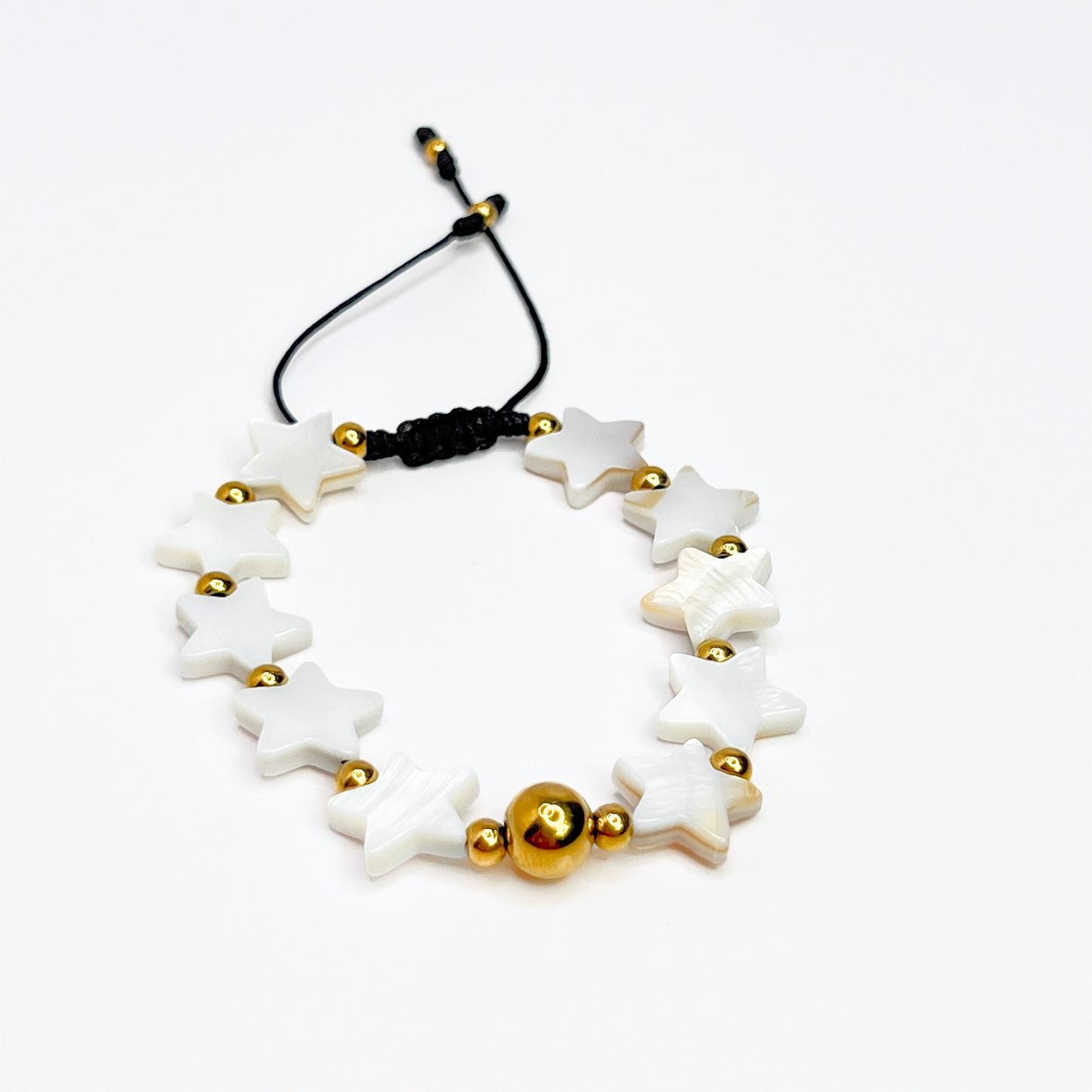 Souljewls Starlight Pearl Bracelet – Adjustable Nectar Shell Pearl Stars