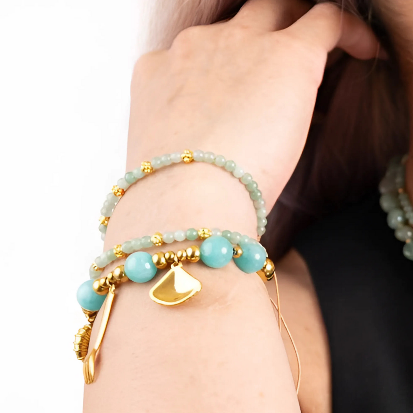 Souljewls Luck & Prosperity Adjustable Bracelet – Green Aventurine for Abundance & Success