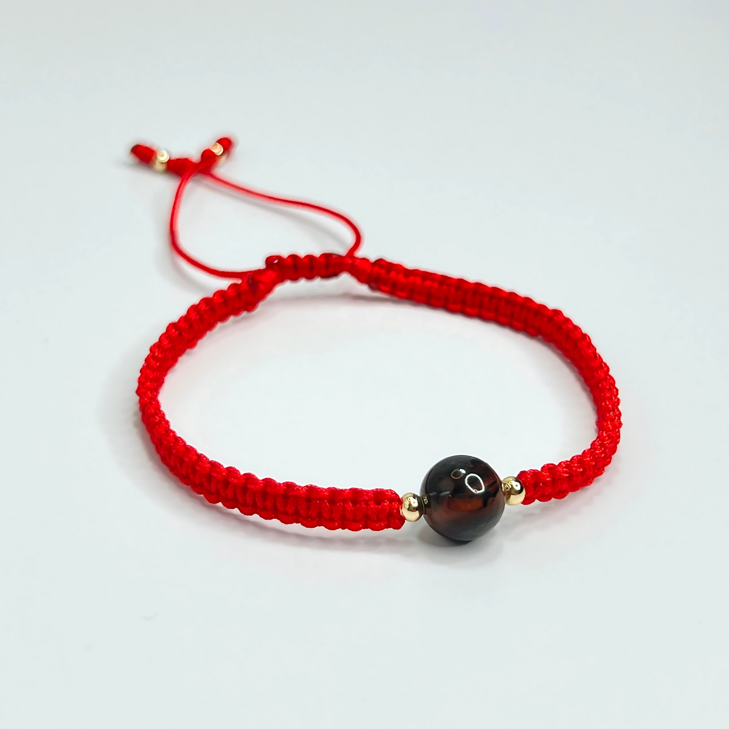 Souljewls Tiger Eye Red String Bracelet – Confidence & Protection