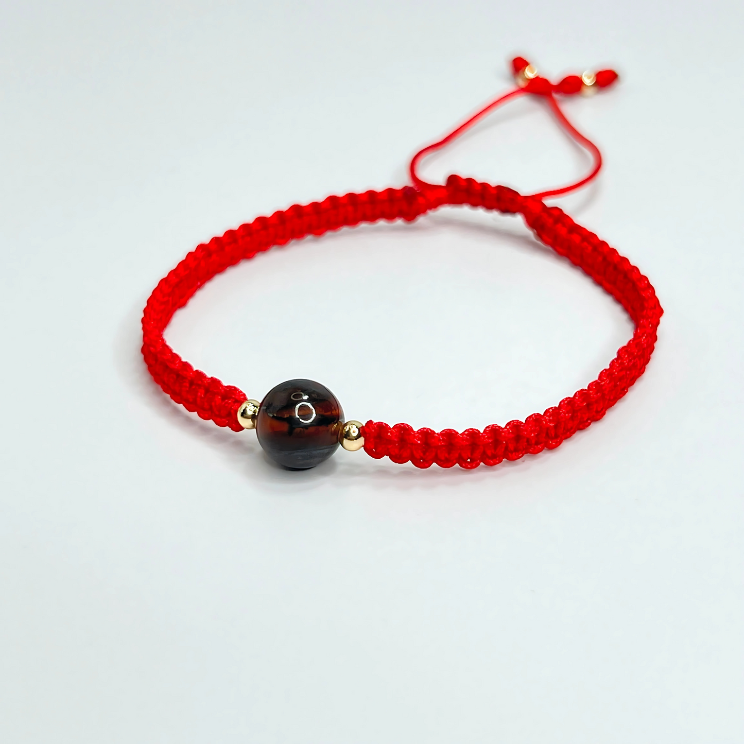 Souljewls Tiger Eye Red String Bracelet – Confidence & Protection
