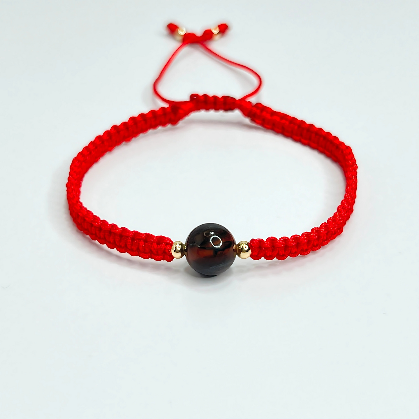 Souljewls Tiger Eye Red String Bracelet – Confidence & Protection