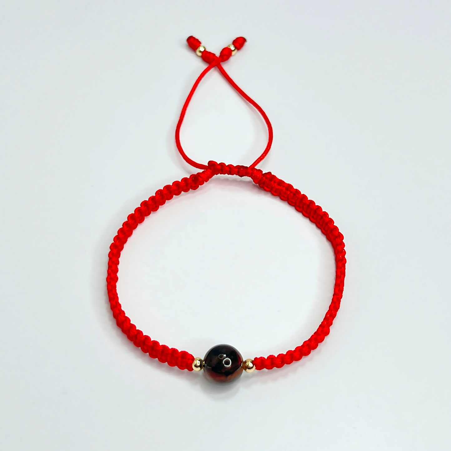 Souljewls Tiger Eye Red String Bracelet – Confidence & Protection