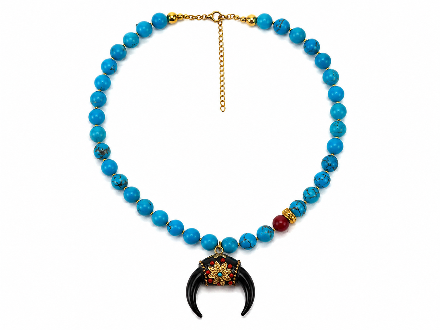 Luna Negra Turquoise Statement Necklace