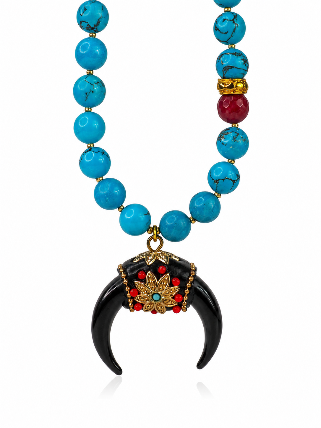 Luna Negra Turquoise Statement Necklace