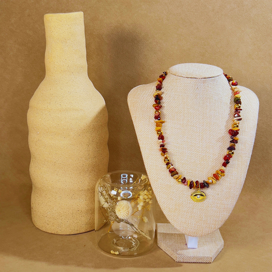 Souljewls “Ojo Protector” Jasper Necklace