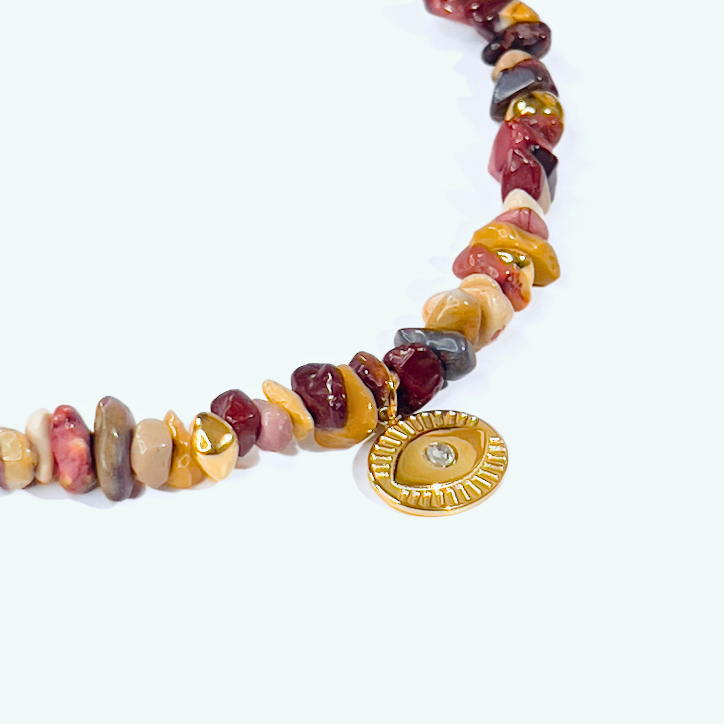 Souljewls “Ojo Protector” Jasper Necklace