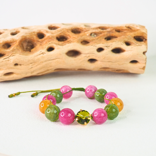 Verde Sandía Adjustable Bracelet