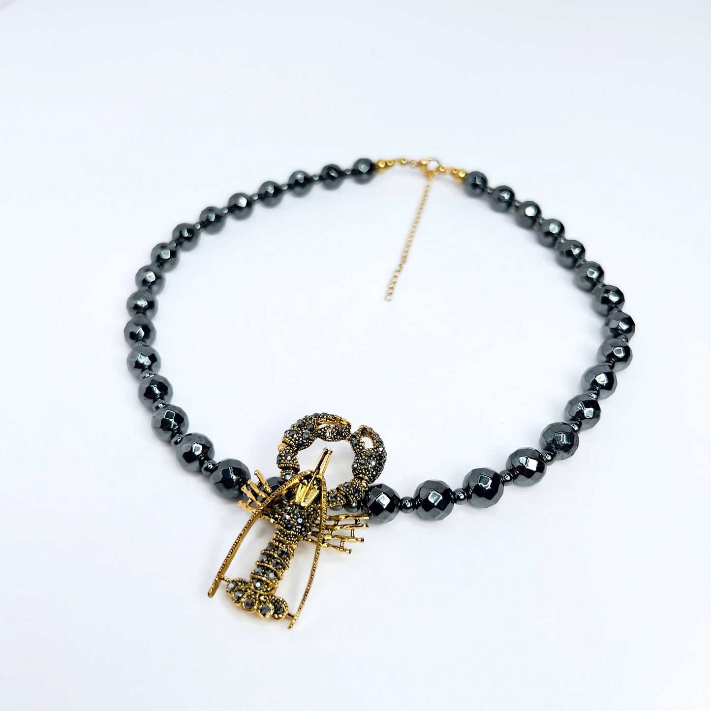 Souljewls – Lobster Claw of Power | Hematite Necklace