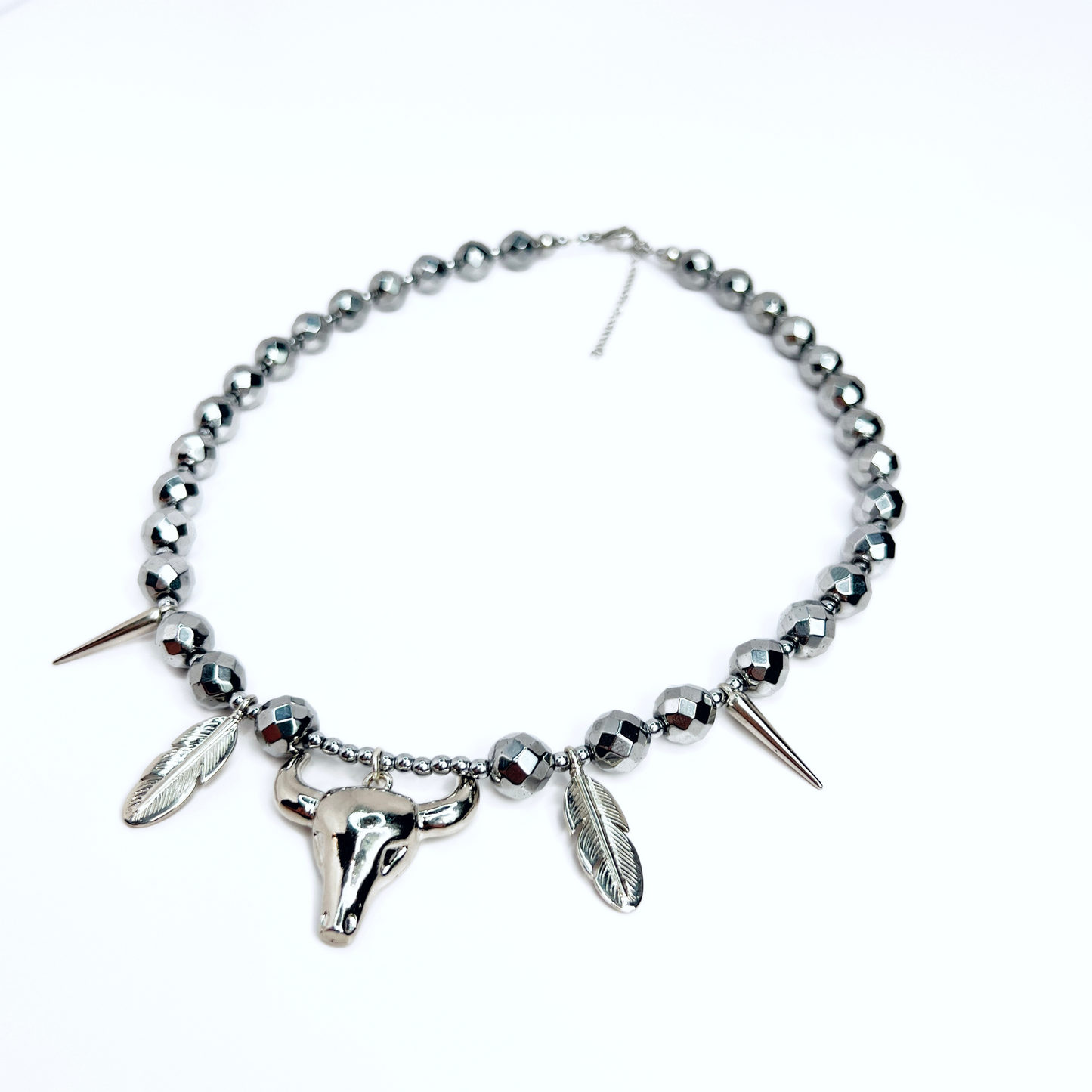 Souljewls – Silver Spirit Warrior | Hematite Power Necklace