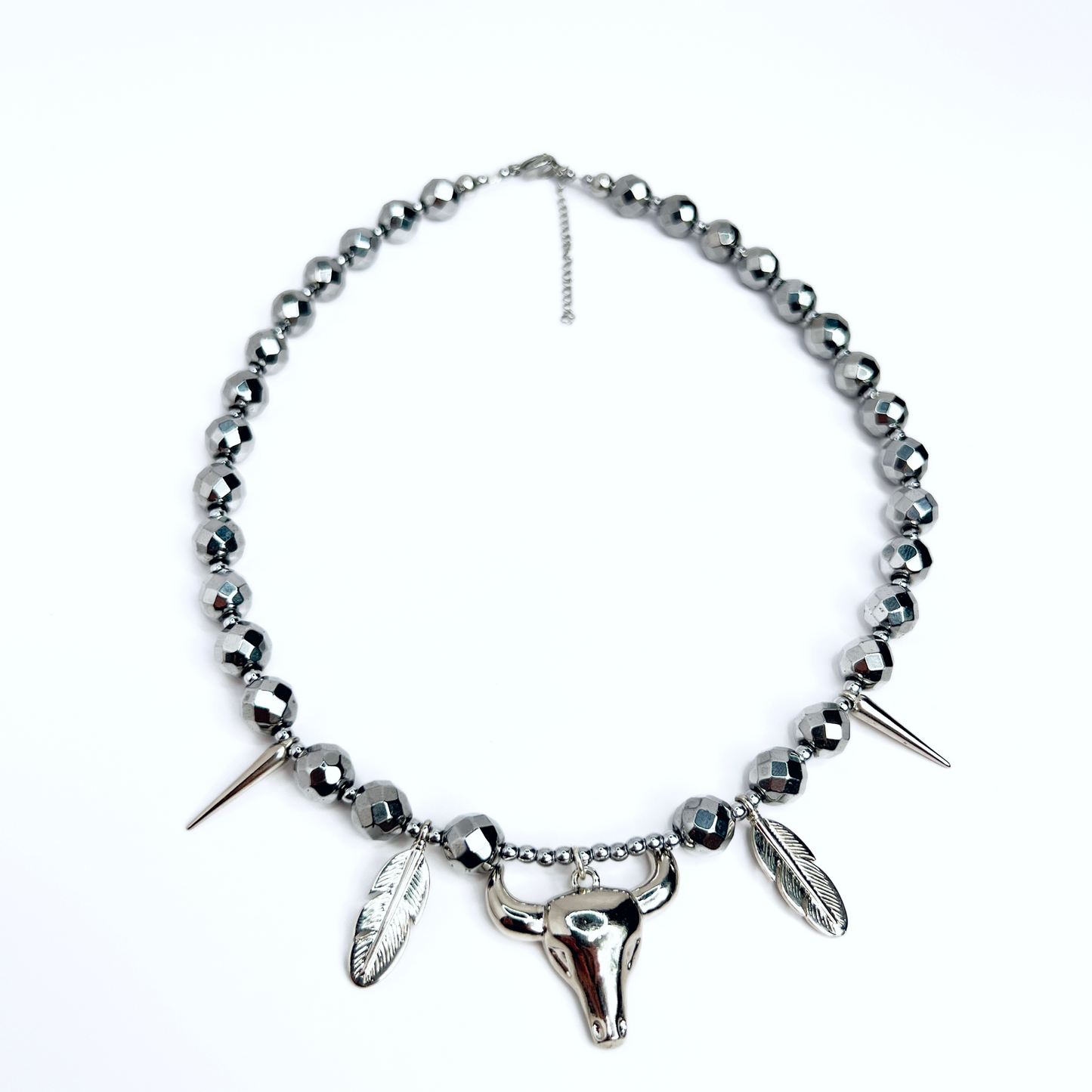 Souljewls – Silver Spirit Warrior | Hematite Power Necklace