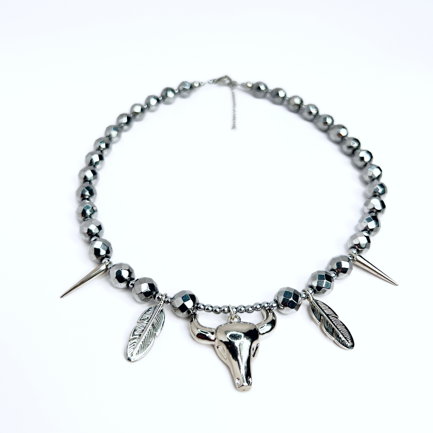 Souljewls – Silver Spirit Warrior | Hematite Power Necklace